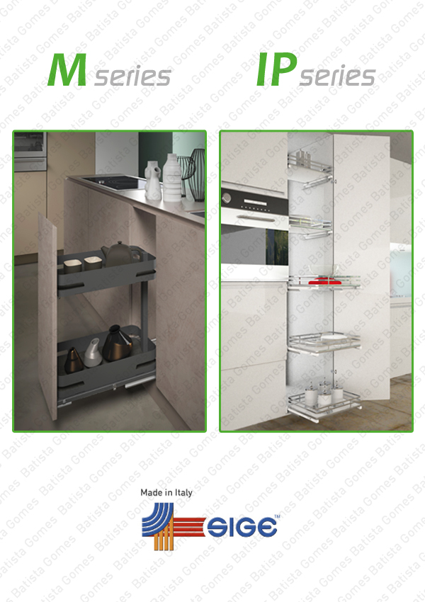 M Series: Antracite / IP Series: Cromado